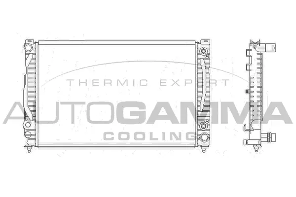 Radiator, engine cooling (103875)