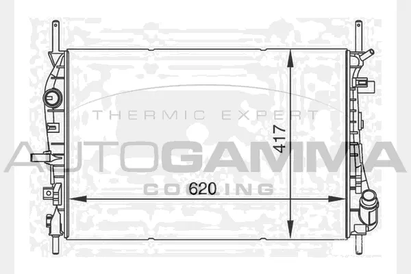 Radiator, engine cooling (104509)