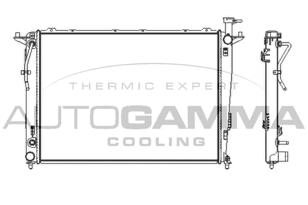 Radiator, engine cooling (107384)