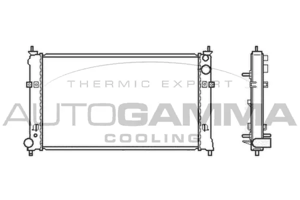 Radiator, engine cooling (105435)