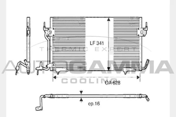 Condenser, air conditioning (104587)