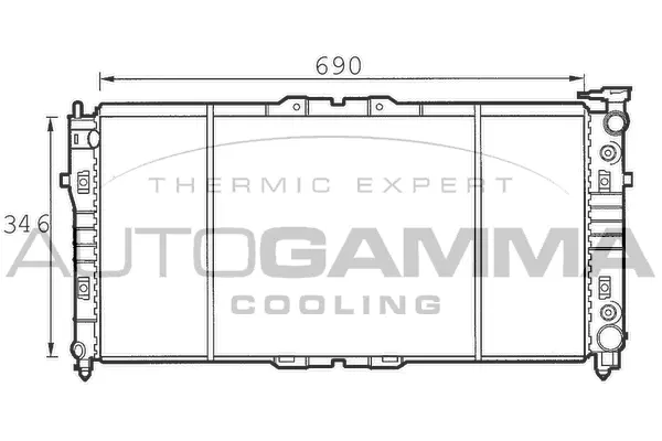 Radiator, engine cooling (100501)