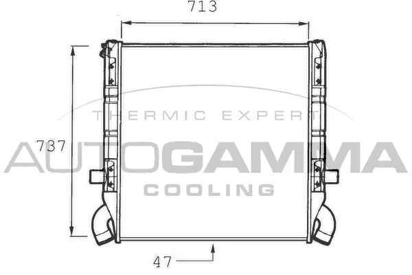 Radiator, engine cooling (400054)