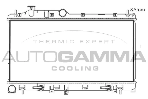 Radiator, engine cooling (107837)