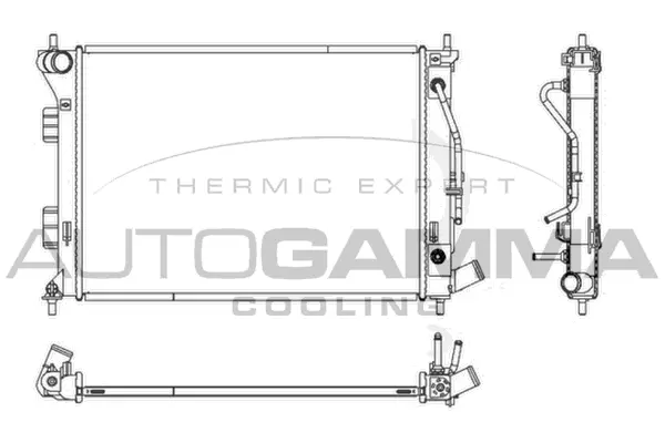 Radiator, engine cooling (107139)