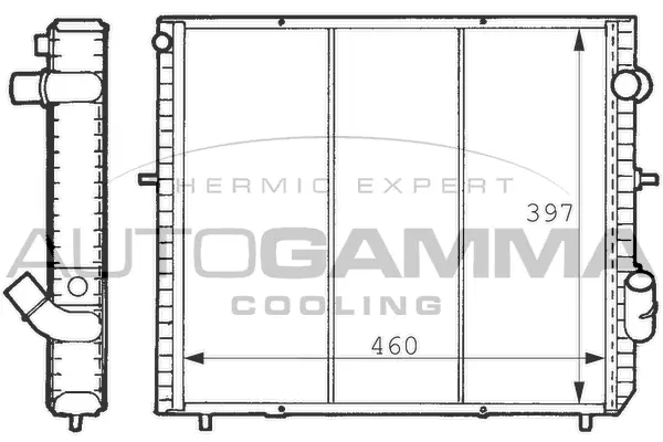 Radiator, engine cooling (101239)