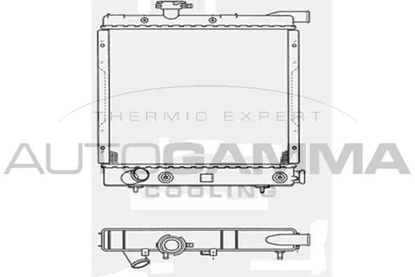 Radiator, engine cooling (103901)