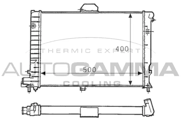 Radiator, engine cooling (100941)
