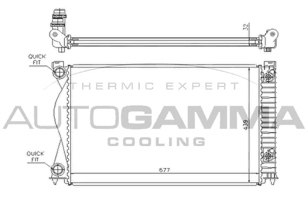 Radiator, engine cooling (104247)