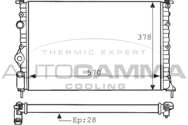 Radiator, engine cooling (100904)