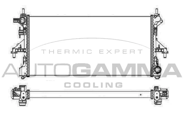 Radiator, engine cooling (107400)