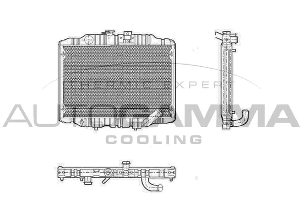 Radiator, engine cooling (100590)