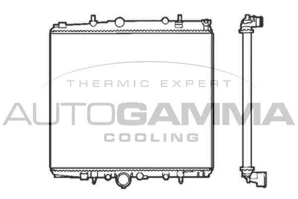 Radiator, engine cooling (103222)