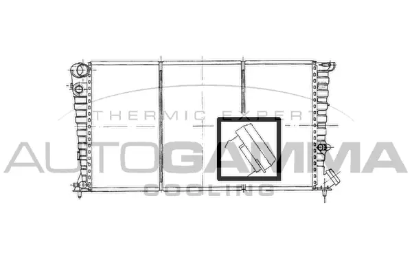Radiator, engine cooling (100160)