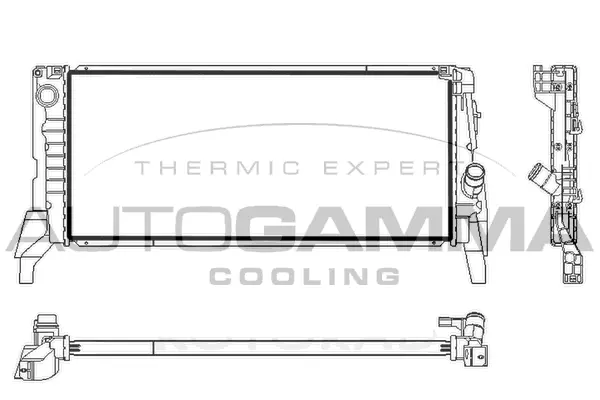 Radiator, engine cooling (107838)