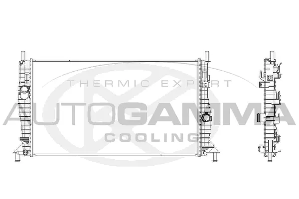 Radiator, engine cooling (107637)