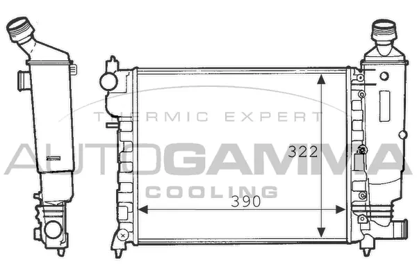 Radiator, engine cooling (103083)