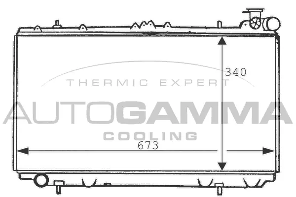 Radiator, engine cooling (100634)