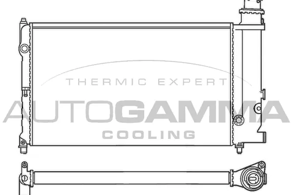 Radiator, engine cooling (100163)