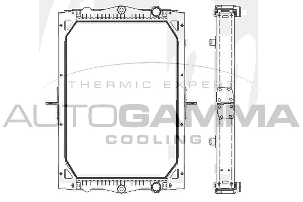 Radiator, engine cooling (404646)