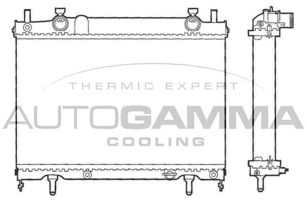 Radiator, engine cooling (101176)
