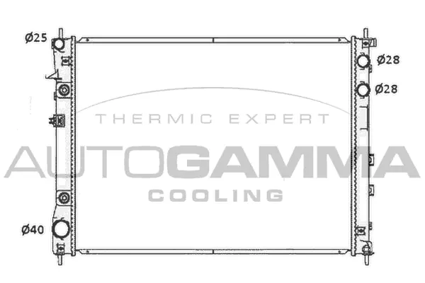 Radiator, engine cooling (105652)