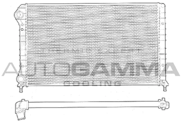Radiator, engine cooling (102962)