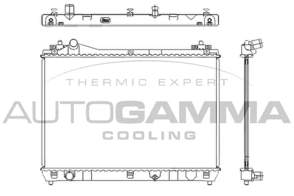 Radiator, engine cooling (105137)