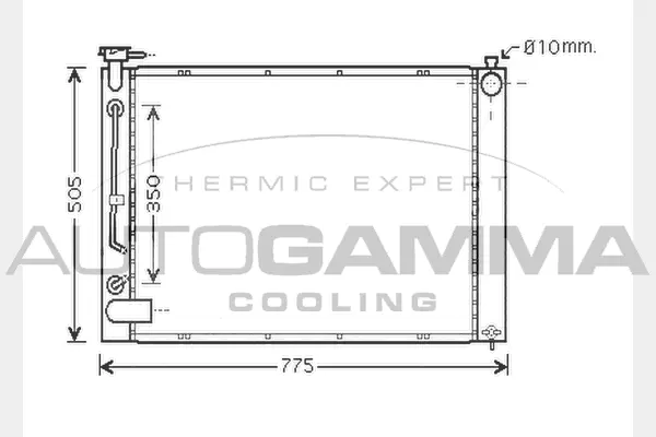 Radiator, engine cooling (104284)