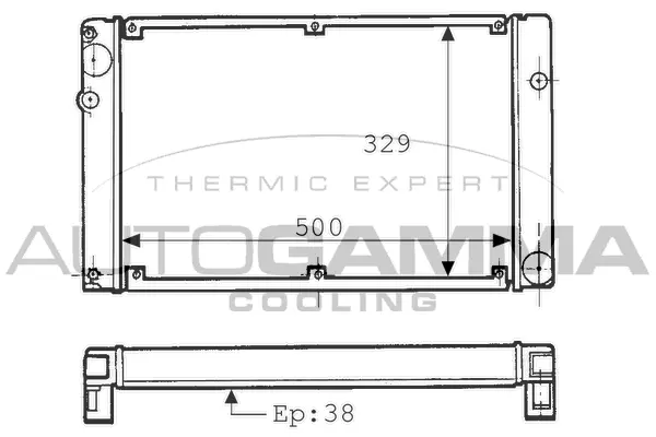 Radiator, engine cooling (100817)