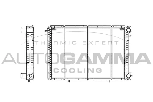 Radiator, engine cooling (101407)