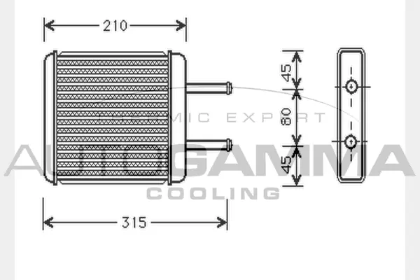 Heat Exchanger, interior heating (104387)