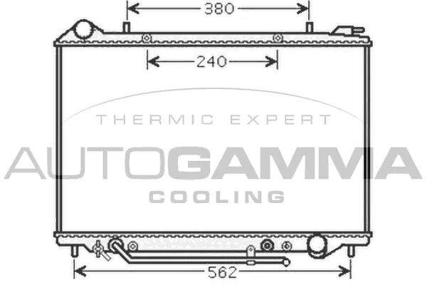 Radiator, engine cooling (105100)