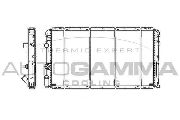 Radiator, engine cooling (101461)