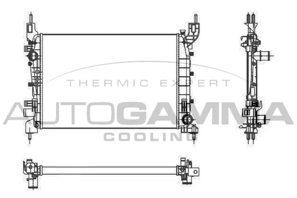 Radiator, engine cooling (105694)