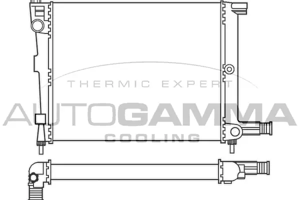 Radiator, engine cooling (100153)
