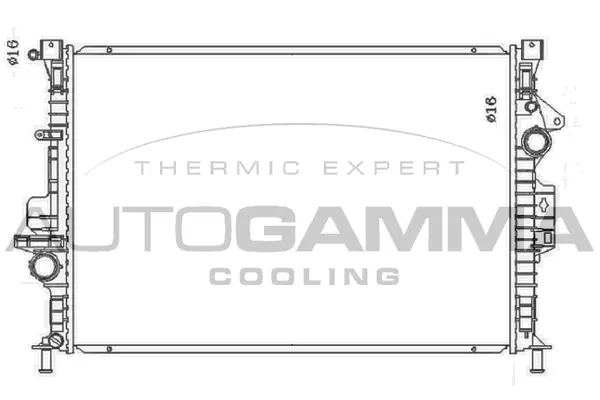 Radiator, engine cooling (107806)