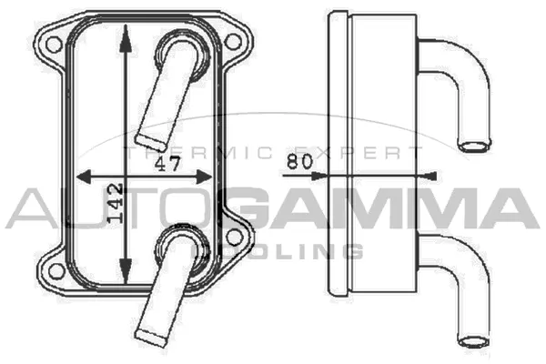 Oil Cooler, engine oil (105229)