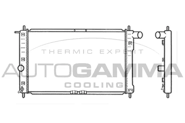 Radiator, engine cooling (102587)