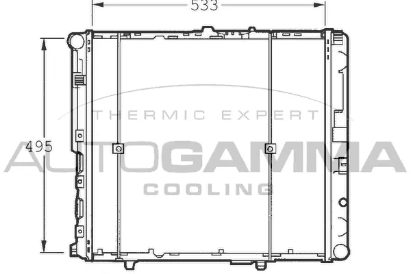 Radiator, engine cooling (100547)