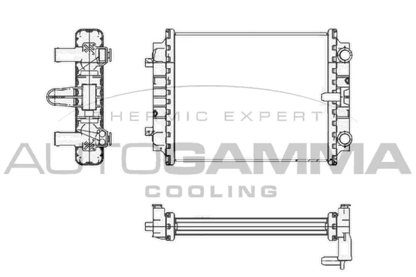 Radiator, engine cooling (105433)