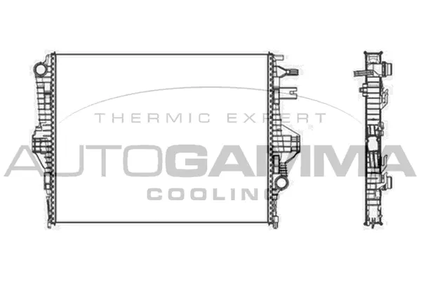 Radiator, engine cooling (105680)