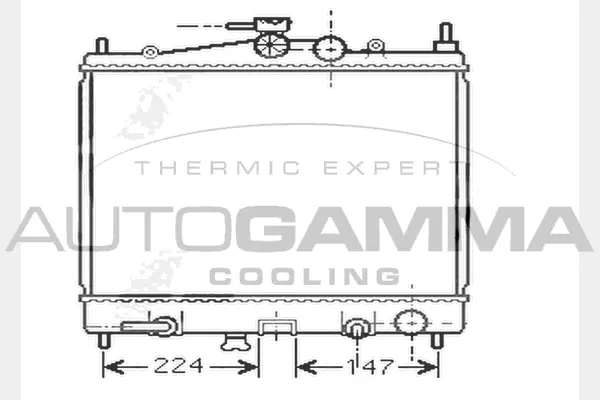 Radiator, engine cooling (104599)
