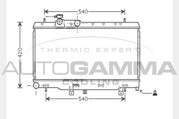 Radiator, engine cooling (104475)