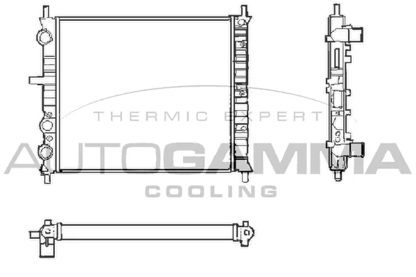 Radiator, engine cooling (101405)
