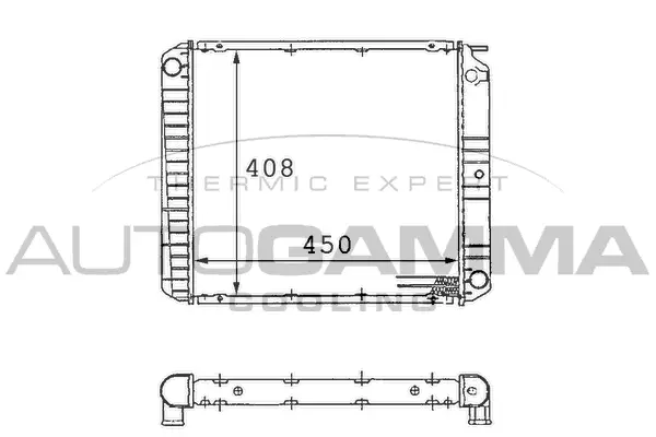 Radiator, engine cooling (101091)