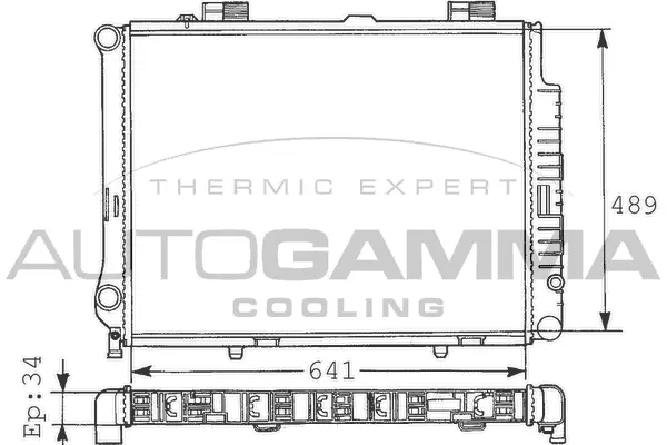 Radiator, engine cooling (100554)