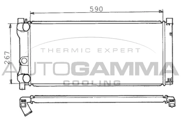 Radiator, engine cooling (100290)