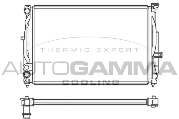 Radiator, engine cooling (100062)