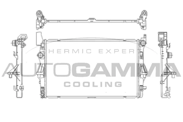 Radiator, engine cooling (110009)